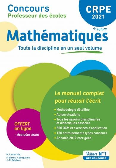 Emprunter Mathématiques CRPE. Le manuel complet pour réussir l'écrit, Edition 2021 livre