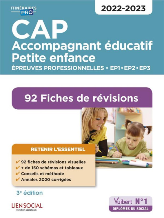 Emprunter CAP Accompagnant éducatif petite enfance. Epreuves professionnelles. EP1-EP2-EP3. 90 Fiches de révis livre