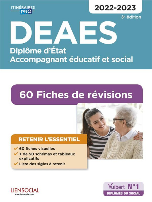 Emprunter DEAES Diplôme d'Etat Accompagnant éducatif et social. 60 fiches de révisions, Edition 2022-2023 livre