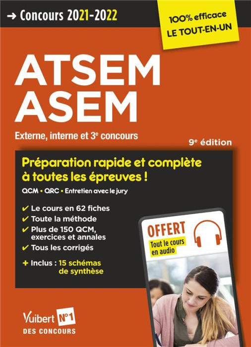 Emprunter Concours ATSEM ASEM. Externe, interne et 3e concours, Edition 2021-2022 livre