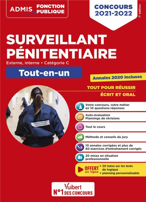 Emprunter Concours surveillant pénitentiaire. Tout-en-un. Externe interne catégorie C, Edition 2021-2022 livre