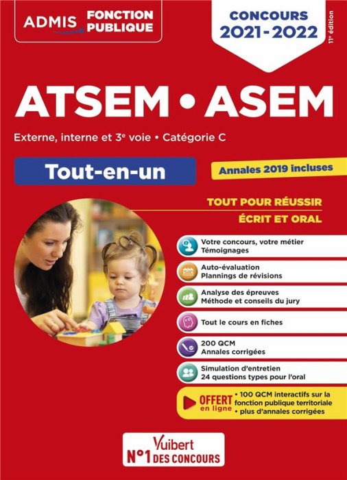 Emprunter Concours ATSEM ASEM. Tout-en-un, Externe, interne et 3e voie, catégorie C, Edition 2021-2022 livre
