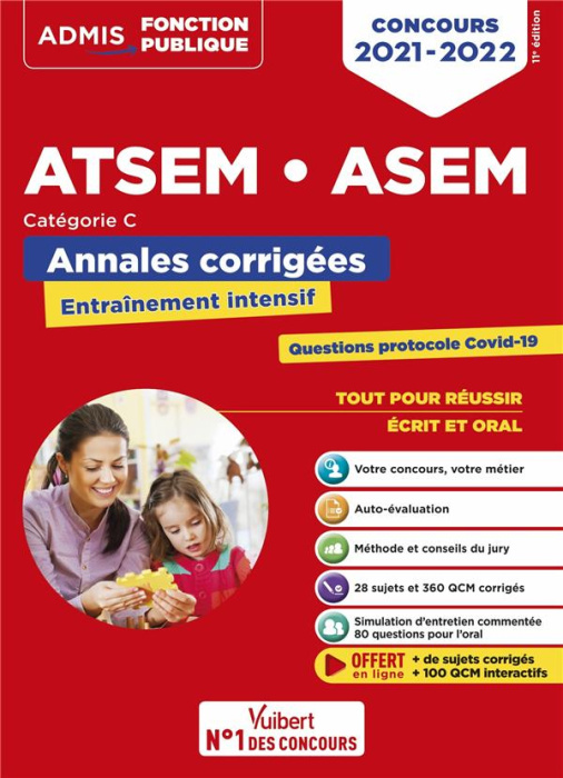 Emprunter Concours ATSEM et ASEM catégorie C. Annales corrigées, Edition 2021-2022 livre