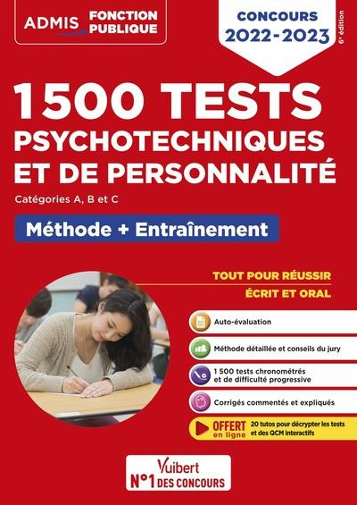 Emprunter 1500 tests psychotechniques et de personnalité Catégorie A, B et C. Méthode et entraînement intensif livre