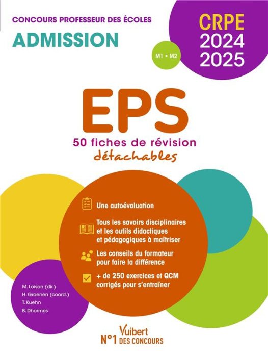 Emprunter EPS concours Professeur des écoles. 50 fiches de révision détachables, Edition 2024-2025 livre