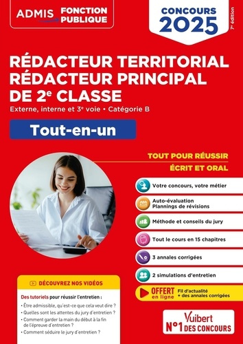 Emprunter Concours rédacteur territorial, rédacteur principal de 2e classe. Externe, interne, 3e voie, catégor livre
