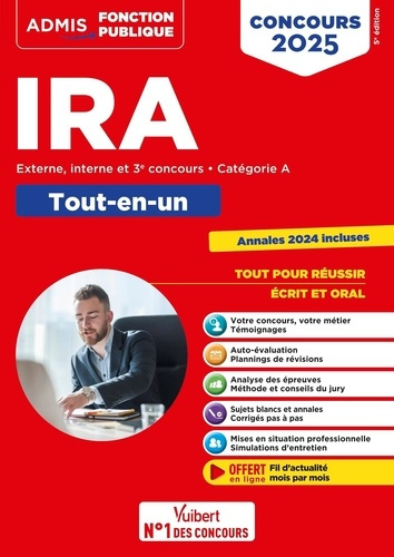 Emprunter IRA. Méthode et entraînement, externe, interne et 3e concours - Catégorie A, Edition 2025 livre