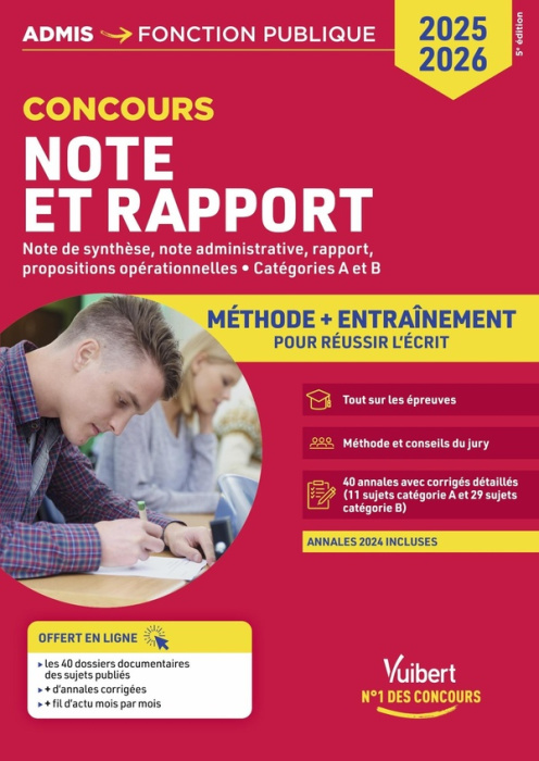 Emprunter Note et rapport, note de synthèse, note administrative, rapport, propositions opérationnelles. Métho livre