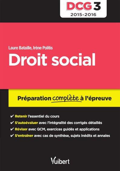 Emprunter DCG 3, droit social. Edition 2015-2016 livre