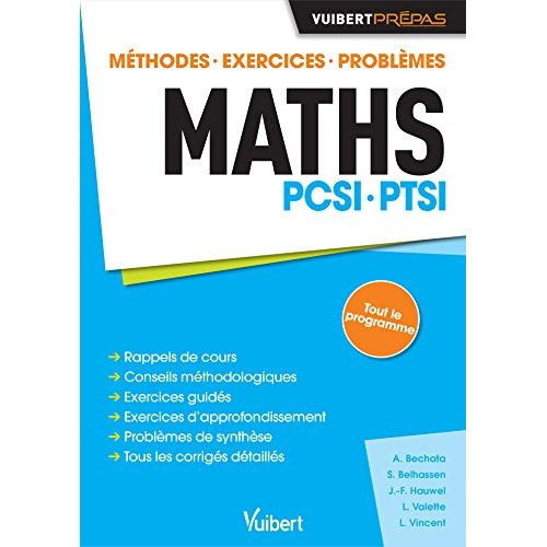 Emprunter Maths PCSI PTSI. Méthodes, exercices, problèmes livre