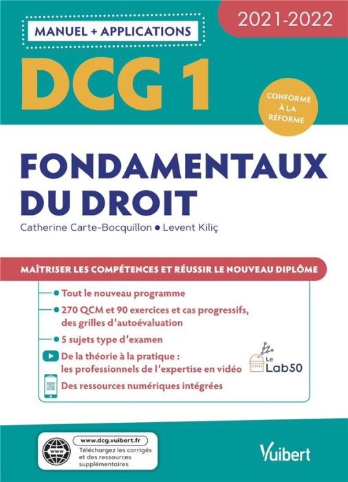 Emprunter DCG 1 Fondamentaux du droit. Edition 2021-2022 livre