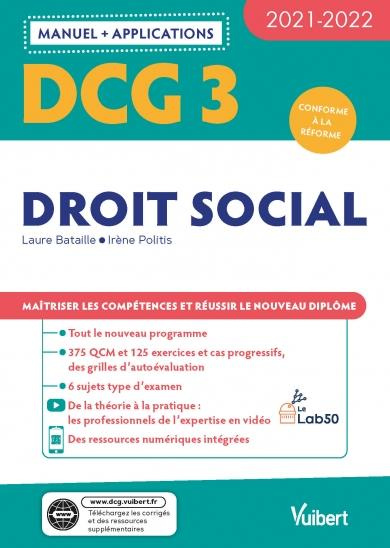 Emprunter DCG 3 Droit social. Edition 2021-2022 livre