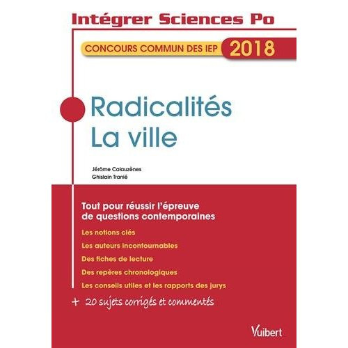 Emprunter Radicalités. La ville. Tout pour réussir l'épreuve de questions contemporaines, Edition 2018 livre