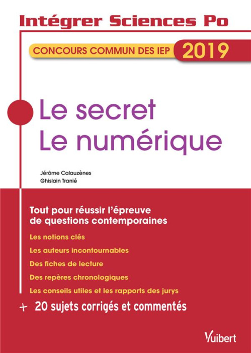 Emprunter Le secret ; Le numérique. Edition 2019 livre