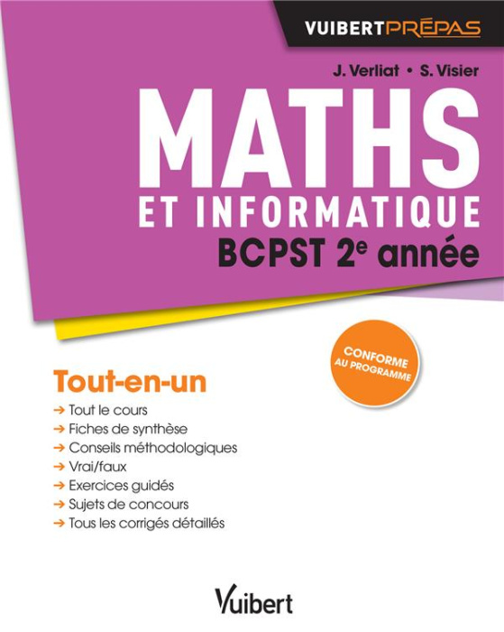 Emprunter Maths et informatique BCPST 2e année livre