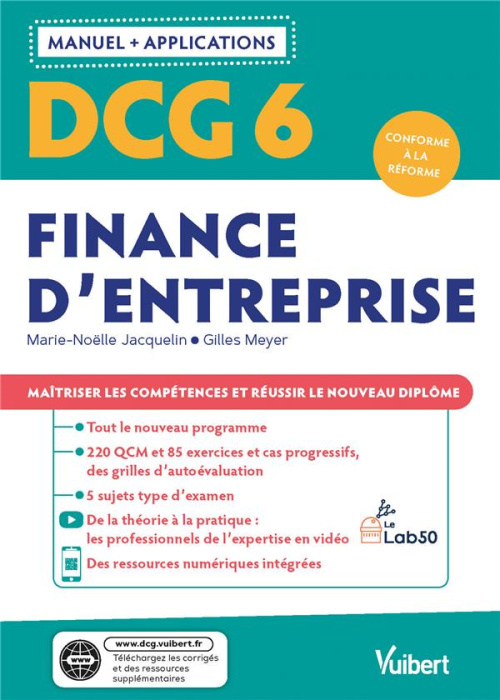 Emprunter DCG 6 Finance d'entreprise. Edition 2021 livre