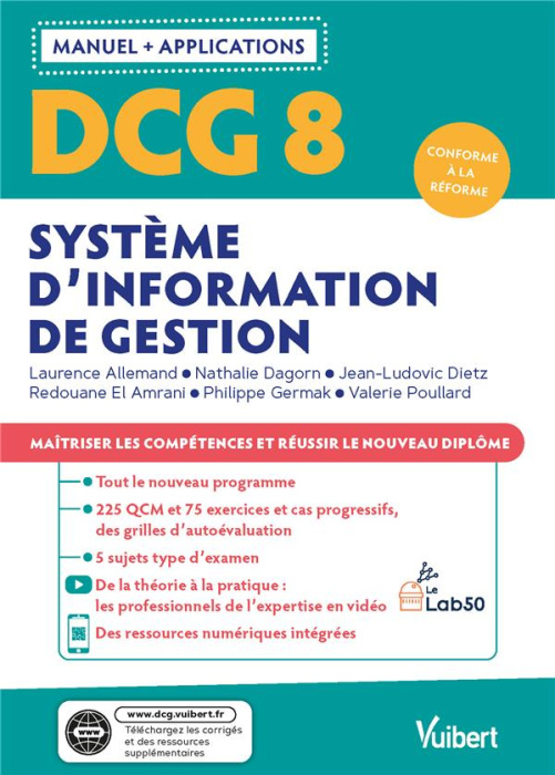 Emprunter Système d'information de gestion DCG 8. Manuel et Applications, Edition 2022-2023 livre