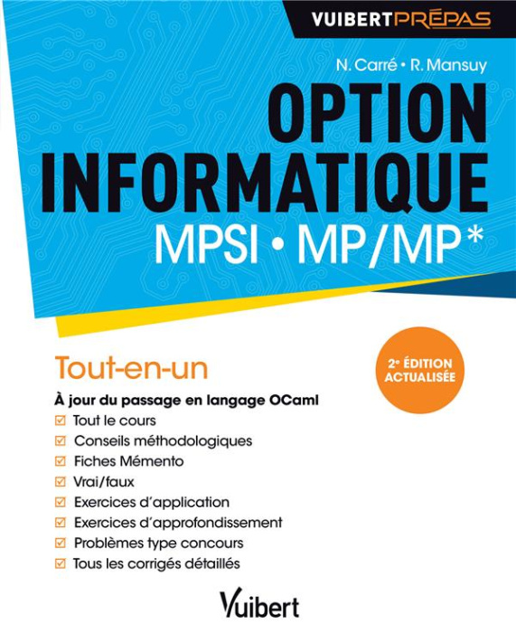 Emprunter Option informatique MPSI-MP/MP*. Tout-en-un, 2e édition livre