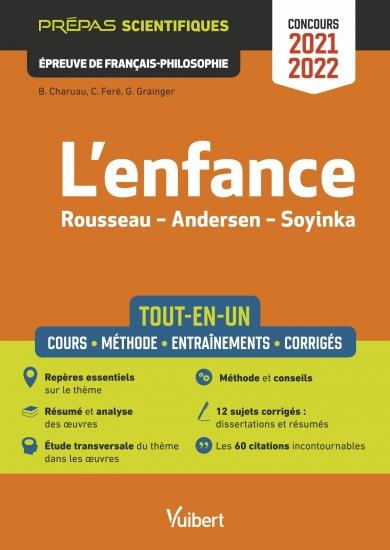 Emprunter L'enfance Tout-en-un. Rousseau - Andersen - Soyinka, Edition 2021-2022 livre