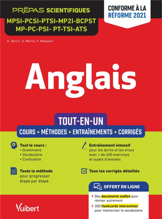 Emprunter Anglais MPSI - PCSI - PTSI - MP2I - BCPST - MP - PC - PSI - PT - MPI - TSI - ATS - Tout-en-un. Editi livre
