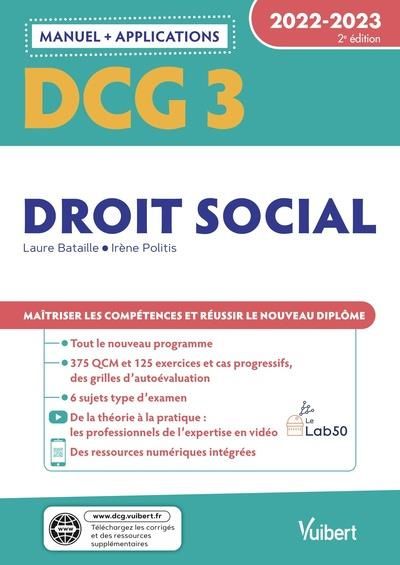 Emprunter DCG 3 Droit social. Edition 2022-2023 livre