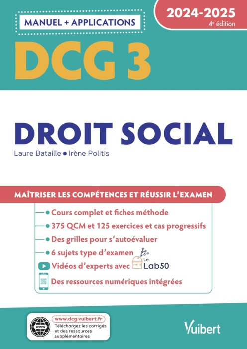 Emprunter Droit social DCG 3. Edition 2024-2025 livre