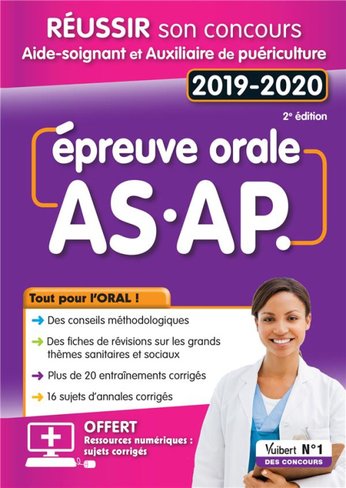 Emprunter Réussir son Concours Aide-Soignant et Auxiliaire de puériculture. Epreuve orale AS-AP, Edition 2019- livre