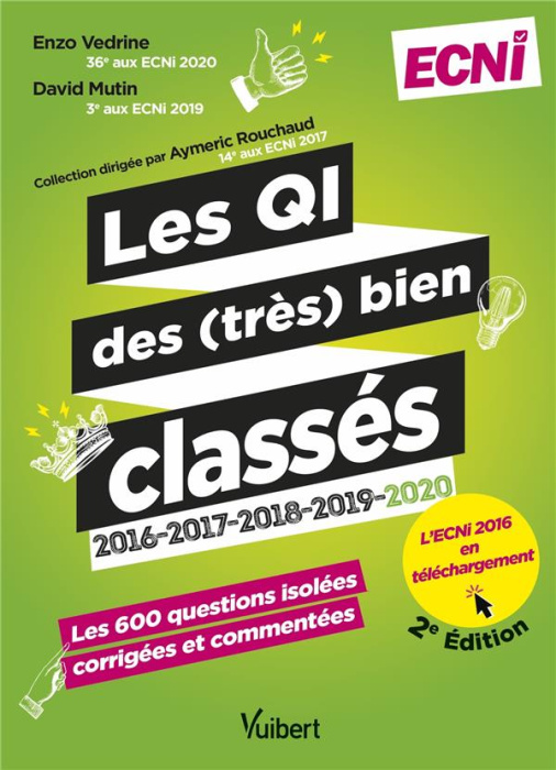 Emprunter Les Questions Isolées des (très) bien classés 2016-2017-2018-2019-2020. ECNi, 2e édition livre