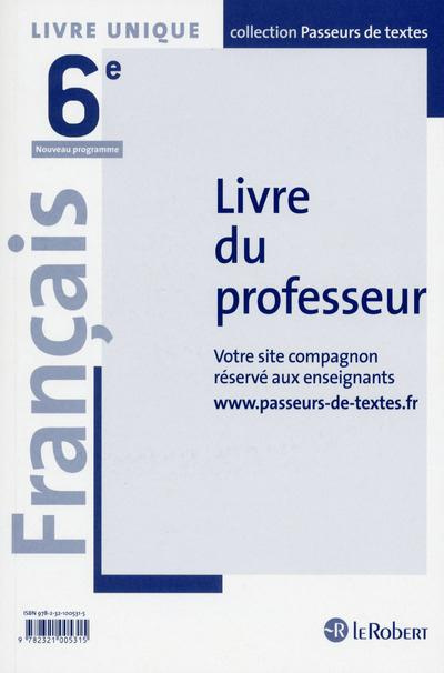 Emprunter Français 6e. Livre du professeur, Edition 2016 livre