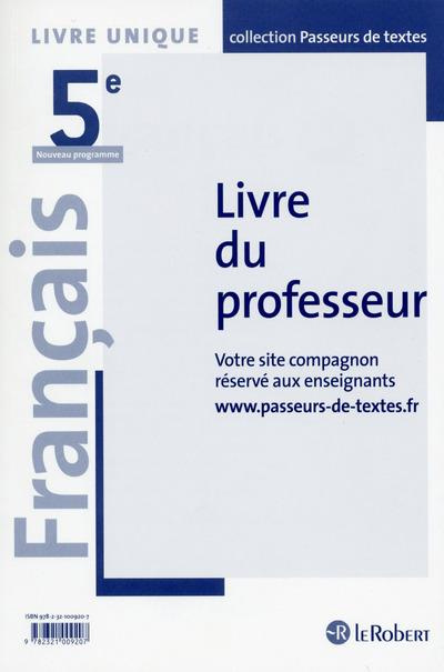 Emprunter Français 5e. Livre du professeur livre