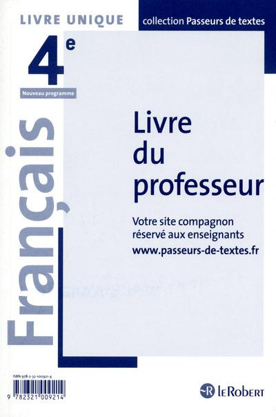 Emprunter Français 4e. Livre du professeur, Edition 2016 livre