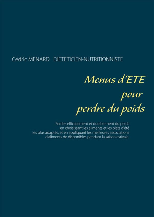 Emprunter Menus d'été pour perdre du poids livre