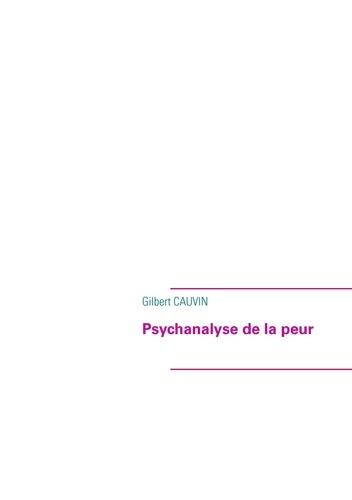 Emprunter Psychanalyse de la peur livre