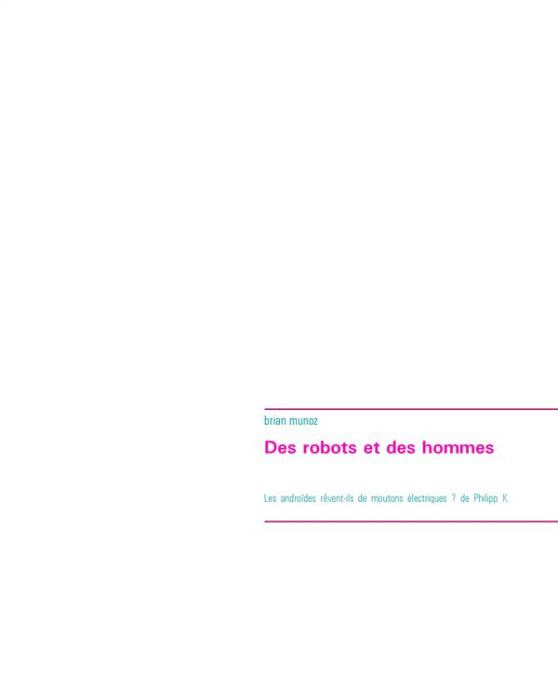 Emprunter DES ROBOTS ET DES HOMMES
