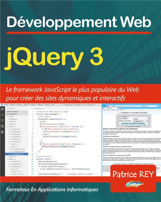 Emprunter jQuery 3 avec Visual Studio Code livre