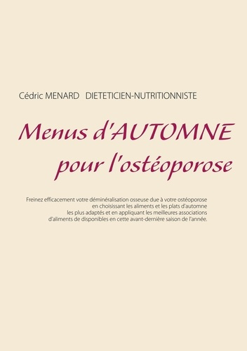 Emprunter Menus d'automne pour l'ostéoporose livre