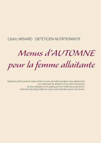 Emprunter Menus d'automne pour la femme allaitante livre