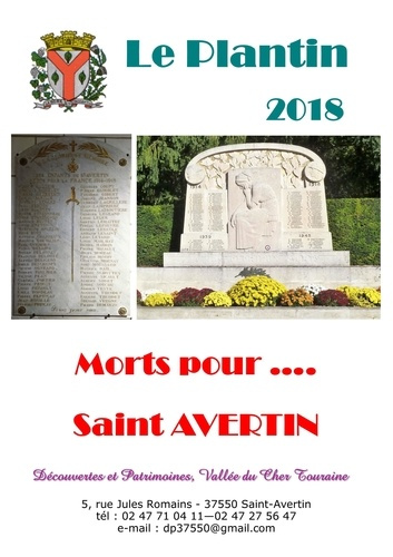 Emprunter Morts pour... Saint-Avertin. Le Plantin, Edition 2018 livre