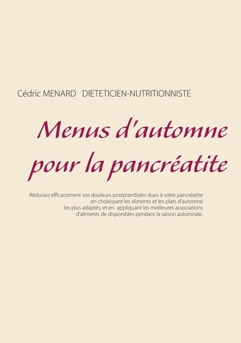 Emprunter Menus d'automne pour la pancréatite livre