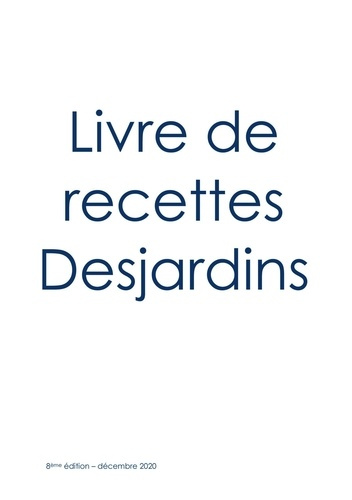 Emprunter Livre de recette Desjardins livre