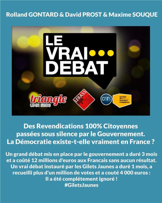 Emprunter Le vrai débat livre