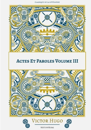 Emprunter Actes et Paroles Tome 3 livre