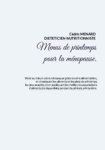 Emprunter Menus de printemps pour la ménopause livre