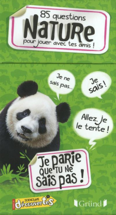 Emprunter Je parie que tu ne sais pas ! 85 questions nature pour jouer avec tes amis ! et 1 livret de réponses livre