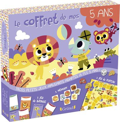 Emprunter LE COFFRET DE MES 5 ANS - COFFRET AVEC UN JEU DE L'OIE SUR LES ANIMAUX, 40 CARTES DE MEMORY ET 1 JEU livre