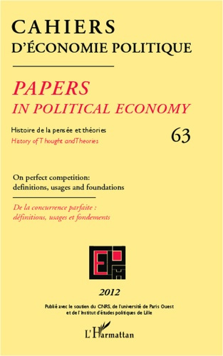 Emprunter On perfect competition : definitions, usages and foundations. De la concurrence parfaite : définitio livre