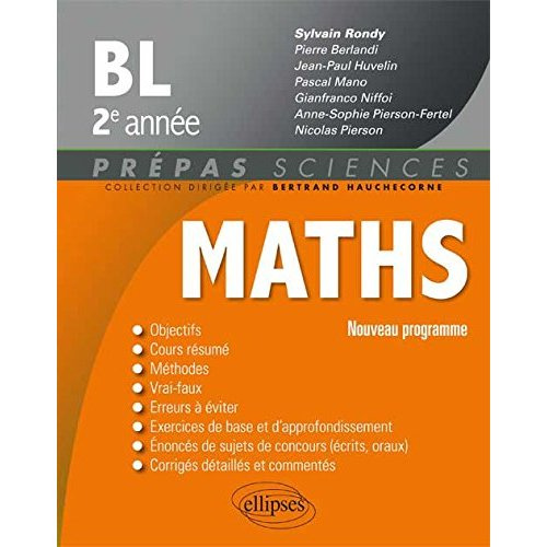 Emprunter Mathématiques BL 2e année livre