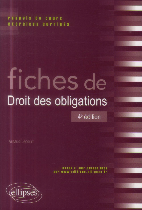 Emprunter Fiches de droit des obligations. 4e édition livre