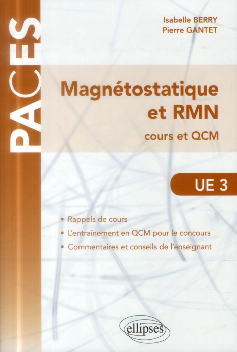 Emprunter UE3 Magnétostatique et RMN. Cours et QCM livre