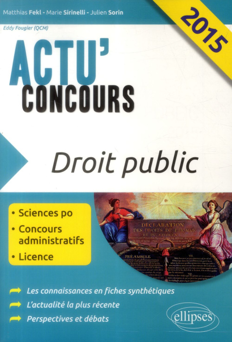 Emprunter Droit public. Edition 2015 livre
